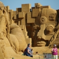 Sandskulptur in Sondervig